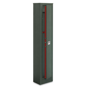 Armadio Portafucili 5 Posti Chiave DM 31x21xH148cm Verde Metallizzato