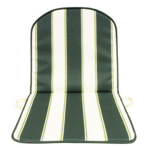 Cuscino Schienale Basso Double Face Rigato Verde 41x41x6 cm Confezione 8 Pezzi