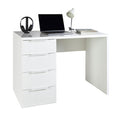 Scrivania Espresso 4 Cassetti 75x59x110 cm Bianco