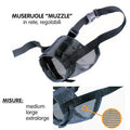Museruola per Cani Muzzle in Rete Regolabile Taglia L