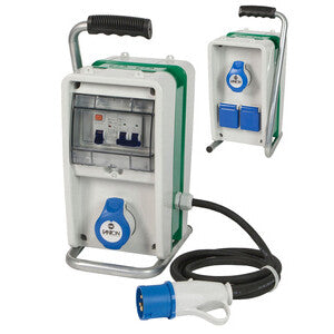 Quadro Elettrico Portatile Bifacciale FME 74.304 IP44 CEE 220V + 2 Bipasso/Schuko