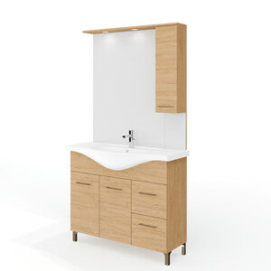 Mobile Bagno Rubino 2A+2C 105 Rovere Naturale