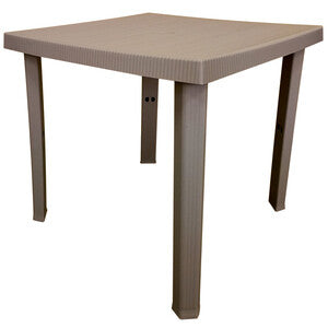 Tavolo Resina Figaro 80x80xH72 Tortora