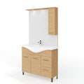 Mobile Bagno Rubino 2A+2C 85 Rovere Naturale