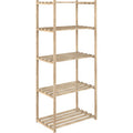 Scaffale In Pino 5 Ripiani 65X40Xh171 Cm