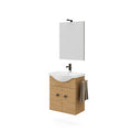 Mobile Bagno Zaffiro 2 Ante 55 Rovere Naturale