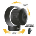 Beghelli Ring 60024 Telecamera Wi-Fi per Interni Orientabile 360°