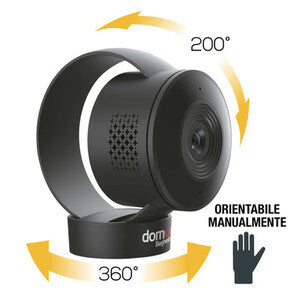 Beghelli Ring 60024 Telecamera Wi-Fi per Interni Orientabile 360°