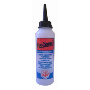 Flashbond Adesivo Acetovinilico Rapido Trasparente 125ml Confezione 25 Pz