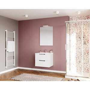Mobile Bagno Ibiza 60 Sospeso 2 Cassetti Bianco