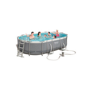 Piscina Steel Pro Max Ovale con Telaio e Pompa 488x305x107 cm 56448
