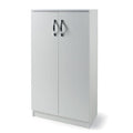 Laundry Mobile 2 Ante + Ripiani 71x38xH130 cm Bianco Frassino