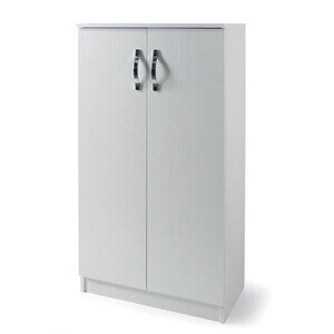 Laundry Mobile 2 Ante + Ripiani 71x38xH130 cm Bianco Frassino