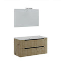 Mobile Bagno Comfort 2 Cassetti Cannettato 100 Rovere Oro