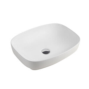 Lavabo da Appoggio Ceramica Bianco 50x38x14cm On Board
