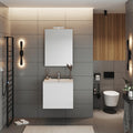 Mobile Bagno Easy 2 Cassetti Sospeso 60 Bianco Lucido