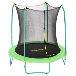 Trampolino Elastico Da Giardino 244 Cm Con Rete Di Sicurezza