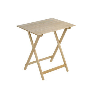 Tavolo Legno Faggio Pieghevole 80x60xH73cm Naturale Made in Italy