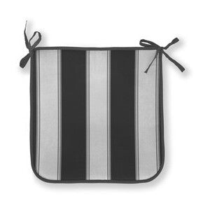 Cuscino Panarea 39x39x2 cm Rigato Antracite Confezione 4 Pezzi