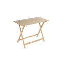 Tavolo Legno Faggio Pieghevole 100x60xH73cm Naturale Made in Italy