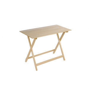 Tavolo Legno Faggio Pieghevole 100x60xH73cm Naturale Made in Italy