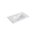 Lavabo Consolle a Filo Ceramica Bianco 81x46cm High Tide