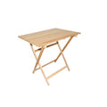 Tavolo Legno Faggio Pieghevole 80x60x75cm Noce