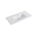Lavabo Consolle a Filo Ceramica Bianco 101x46cm High Tide