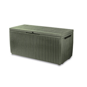 Cassapanca Keter Springwood Effetto Legno 305L Green