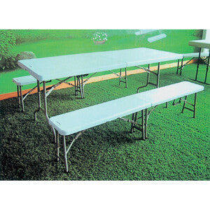 Set Birreria Acciaio e HDPE 183x75 cm