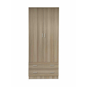 Armadio Space 2 Ante 2 Cassetti Olmo 80x52x190 cm