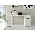 Kit Scrivania Athena con Cassettiera 138x60x74 cm Bianco