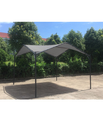 Gazebo Onda Petra 3,5x3,5m Acciaio Telo Poliestere Beige Scuro Anti-UV
