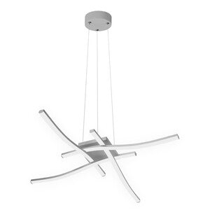 Lampada Sospensione LED Tratti 35W 4000K 3150 Lm Silver