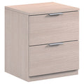 Kit Comodino 2 Cassetti Rovere Chiaro 46x38x34 cm