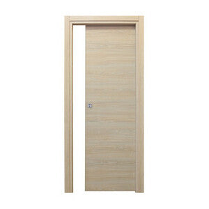 Microtec Porta Scorrevole Interno Muro Rovere Sbiancato 90x210 cm