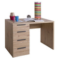 Scrivania Espresso 4 Cassetti 75x59x110 cm Rovere Artisan