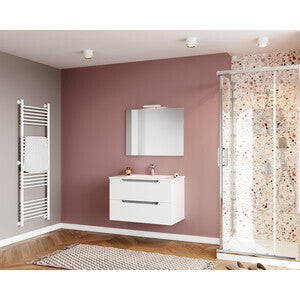 Mobile Bagno Ibiza 80 Sospeso 2 Cassetti Bianco