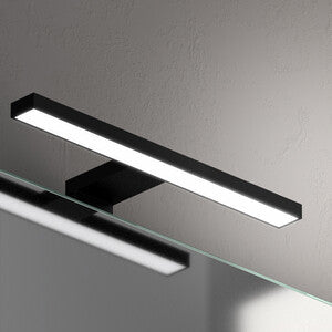SPL023D Applique Da Bagno Led 5W 4000K Nero 30 Cm