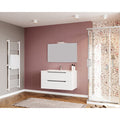 Mobile Bagno Ibiza 100 Sospeso 2 Cassetti Bianco