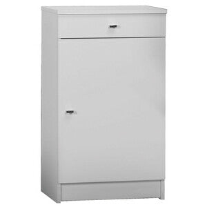 Mobile 1 Anta + 1 Cassetto 46x34xH80 cm Bianco Laccato