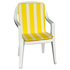 Cuscino Schienale Basso Double Face Rigato Antracite 47x41x5 cm Confezione 8 Pezzi