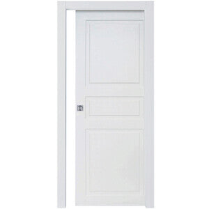 Porta Bugna Scorrevole 70x210 Cm Laccato Bianco Telaio Abete