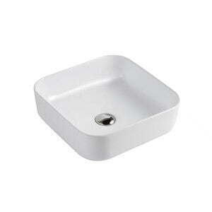 Lavabo da Appoggio On Board Ceramica Bianco 39x39x14 cm