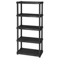 Scaffale Resina 5 Ripiani 80X40Xh188 Cm Nero