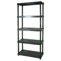 Scaffale Resina 5 Ripiani 90X40Xh188 Cm Nero