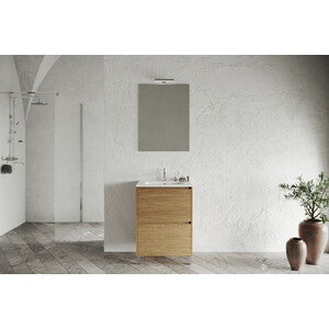 Mobile Bagno Lisbona 2 Cassetti 60 Rovere Naturale