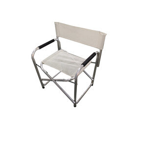 Sedia Regista Playa Alluminio Bianco