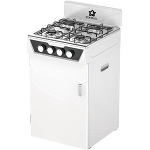 Cucina 4 Fuochi con Portabombola Bianca M-Poker Staylux