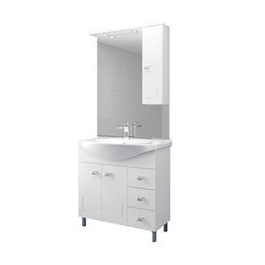 Mobile Bagno Eva 85 Completo Bianco